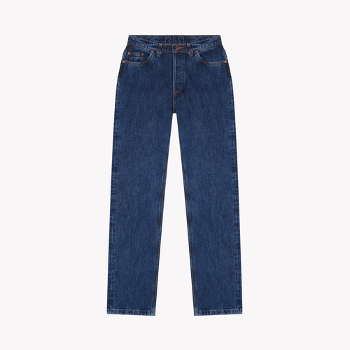 Jean femme droit taille haute Stonewashed - Apolline - Atelier Tuffery