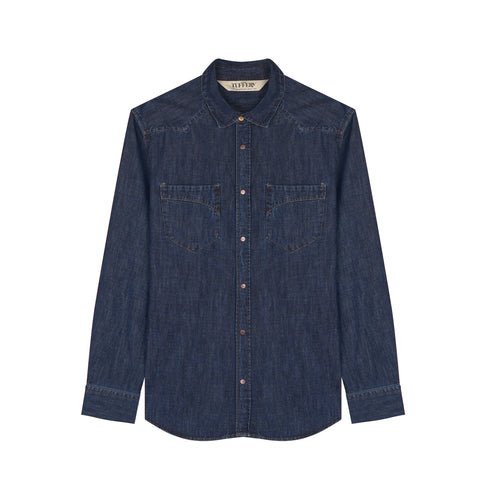 Chemise homme en jean Brut - Cévennes - Atelier Tuffery
