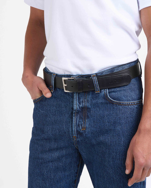 Ceinture en cuir Noir - Atelier Tuffery