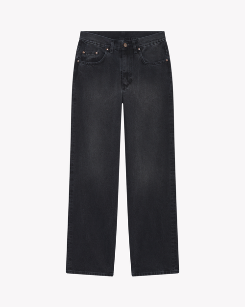 Jean homme baggy Noir Délavé - Gaspard - Atelier Tuffery