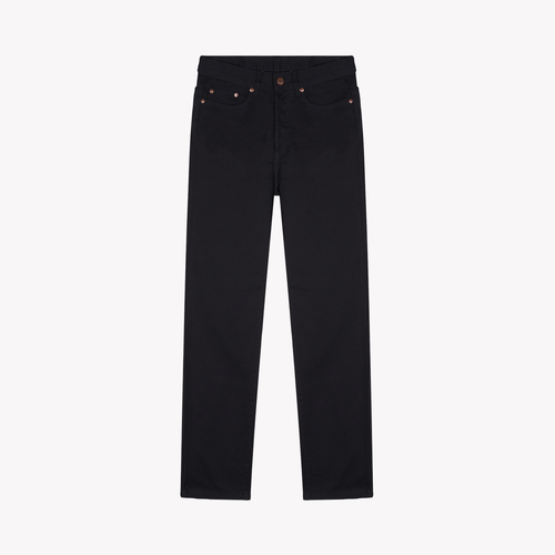 Jean homme droit taille haute Noir - Célestin - Atelier Tuffery