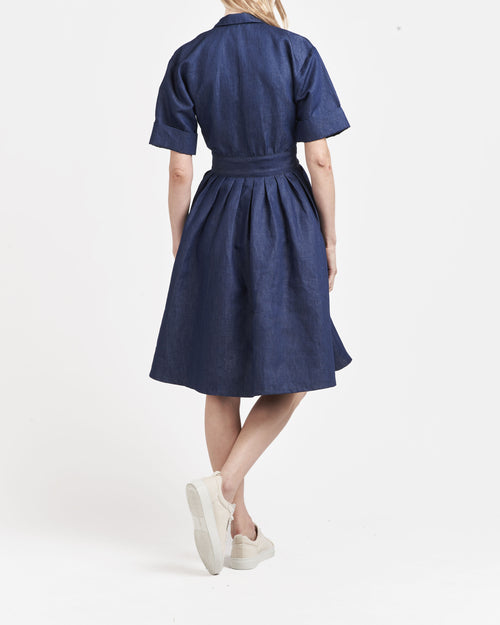 Robe en jean Lin Français - Paula - Atelier Tuffery