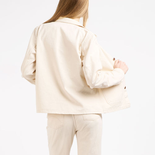 Veste femme en jean Écru - Méjean - Atelier Tuffery